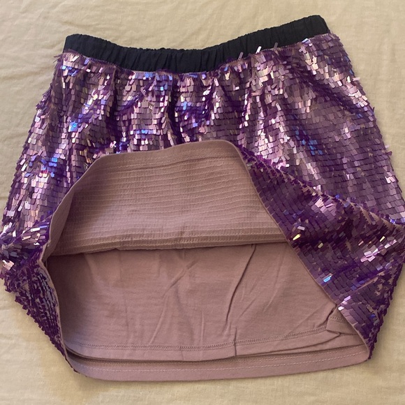 Crewcuts NWT J.CREW Girls sequin skirt purple size 12 - Picture 6 of 9